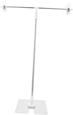 Warmhm 2st Kleiner Hintergrundständer Fotografie-tool Schießkulissenständer Fotografie-hintergrundständer Anzeige Stange Stehen Sie Als Hintergrund Stativ Abs 5x7 Plastik Weiß