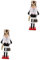 PRETYZOOM 2st Damen Nussknacker 2023 Neujahrsdekor Weibliche Nussknackerfiguren Mini Nussknacker Kleine Nussknackerfiguren Weihnachtsfiguren-Ornamente Walnuss-Soldat Soldat Nussknacker Stoff