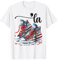Comma La, Flagge der USA, Chucks and Pearls, Kamala Harris, 2024 T-Shirt