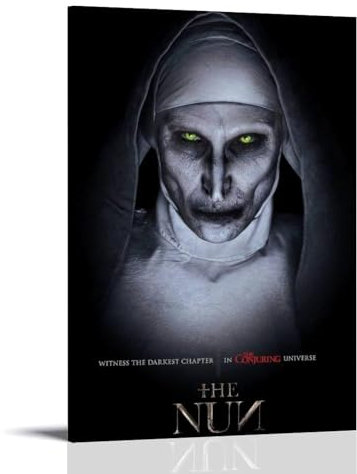 YRAEYWAER Poster The Nun (7), ästhetisches Dekor, Wohnzimmer, modern, für Familie, Schlafzimmer, Wohnzimmer, Wandkunst, Dekoration, Poster, 30 x 45 cm, Rahmenstil