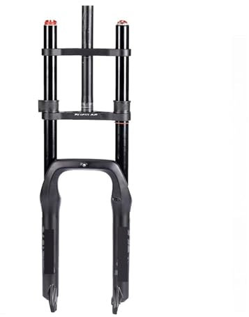 DUOCAI Forcella da MTB M + T + B Forcella 20 26 Pollici Fatbike Forcella Doppia Spalla Mountain Bike Sospensione Fat Tire Forcella Aria Bicicletta for Snow Beach Bike(Fork 20x4.0 inch)