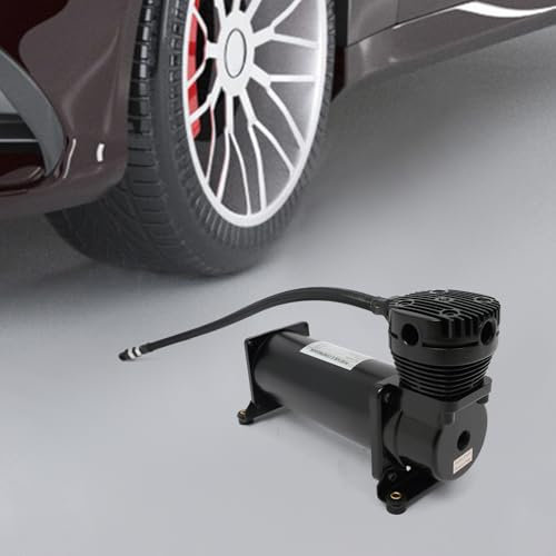 JZCANCFYQ 200PSI Car Air Compressor 12V Portable Air Horn Compressor with 1/4 NPT Thread Perfect for Car Repair Shops and Household Use