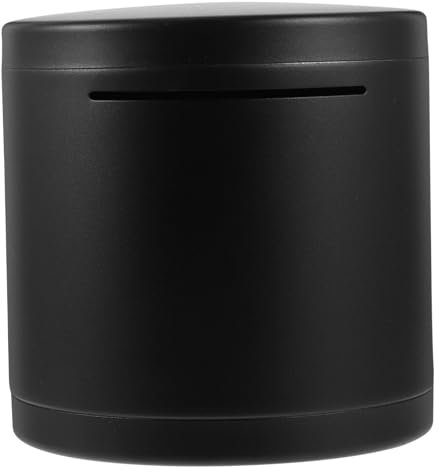 BESPORTBLE Runder Aus Unzerbrechliche Geldbox Für Erwachsene Schwarze Spardose Kompakte Sparkasse Für Geldgeschenke Und Dekoration