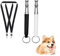 2 Stück Hundepfeife,Hundepfeife Rütter Rückruf,Hundepfeife Hochfrequenz Lautlos,Erziehungshilfen für Hunde,Hundepfeife Rückruf,Lautlose Hundepfeife Hochfrequenz Lautlos,für Pfeife Hund (Schwarz, Weiß)