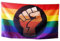 SEWOART Drapeau Lgbt Fist Bannière Rainbow pour Décoration de Jardin et Fierté Gay et Lumineux pour Événements et Réunions