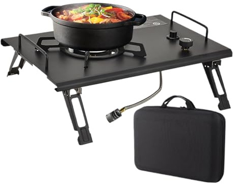 dzqad Réchaud de Camping,Réchaud de Cuisson Pliable Portable | Ustensile Cuisine Randonnée Pour Extérieur Voyage BBQ Jardin Pêche Camping-Car Fête Pique-Nique