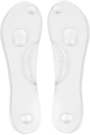Ipetboom 2pairs Silicone Insoles High Heel Arch Support Cushion Foot Therapy Insoles for Lady Shoe Pad Non-Slip