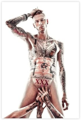 VGDFH MGK Leinwandposter Machine Gun, Kelly, Hip-Hop, Rapper, Schlafzimmerdekoration, Landschaft, Büro, Raumdekoration, Geschenk, 30 x 45 cm