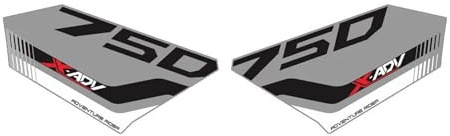 Adesivi Per Honda X-ADV 750 2017-2020 Kit Decalcomanie Carenatura Coda Moto(Gray)
