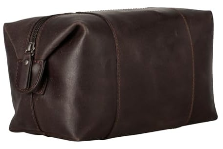 LEONHARD HEYDEN Dakota Toilet Bag Brown