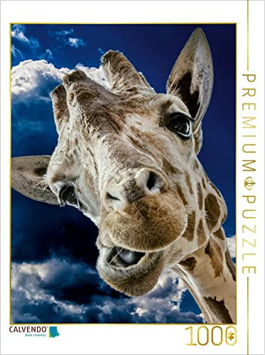 CALVENDO Puzzle Giraffe 1000 Teile Puzzle hoch | 1000 Teile Lege-Größe 48 x 64 cm Foto-Puzzle für glückliche Stunden