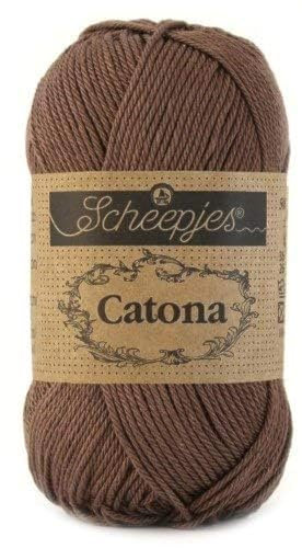 Scheepjes - Scheepjes Catona 507 Chocolate Yarn - 1x50g