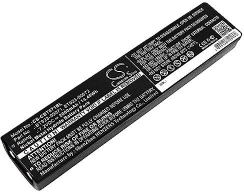 CS-CBT071BL Akkus 2000mAh Kompatibel mit [Cattron Theimeg] Handy, Handy Control II, Handy Control III, TC100, für [Laird] II, III, TC100 Ersetzt BT923-00071, BT923-00072