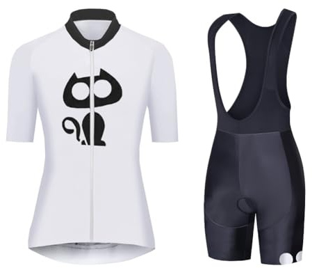 UGLY FROG XINW02 Damen Radtrikot Set Schnell Trockend Radtrikot Kurzarm + Radhose mit Sitzpolster Fahrradbekleidung