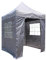 All Seasons Gazebos 2x2 Fully Waterproof Pop up Gazebo With 4 Zip up Sides and Accessories - Metallic Grey