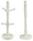 Apollo Beech Mug Tree and Kitchen Roll Holder Cream