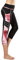 Flatik Damen 3/4 hoher Bund Sport Leggings Sporthose Fitnesshose Training Tights Sporthose für Damen(Rubin Rot XS)