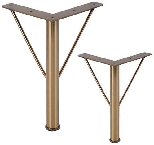Doré INOX Pieds de Meubles,8 Pouces Métal Épingle à Cheveux Remplacement Pieds, pour Canapé Table Basse Cabinet (Set of 4)