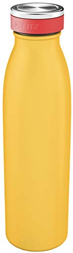 Leitz Trinkflasche, Wärmeisolierung für Warm- und Kalt-Getränke, Wiederverwendbar, Edelstahl, Warmes Gelb, Cosy-Serie, 90160019