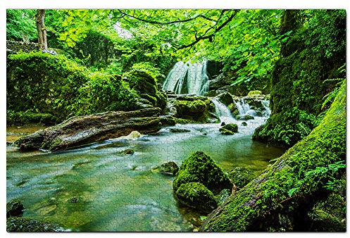 UK England Janet's Foss Malham Skipton Yorkshire Jigsaw Puzzle for Adults 1000 Piece Wooden Travel Gift Souvenir