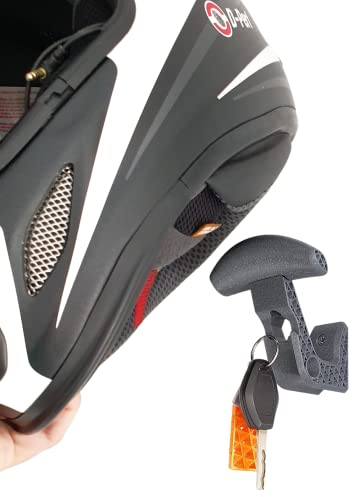 Halterung für Motorradhelm, Ablage mit Haken zum Aufhängen von Motorradhelm und Jacke (2 Einheiten)