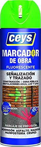 Ceys - Spray marcador para obra - Color verde - 500ML