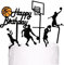 MiaLover 6 Stücke Basketball Acryl Kuchen Topper Sport Szene Themen Kuchen Picks Cake Topper Tortenstecker Happy Birthday Tortendeko für Kinder Jungen Party Geburtstag Deko Muffin Backen