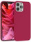 EAZY CASE Premium Silikon Handyhülle kompatibel mit iPhone 13 Pro Max, Slimcover mit Kameraschutz und Innenfutter, Silikonhülle, Schutzhülle, Bumper, Handy Case, Hülle, Softcase, Beere