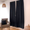 ED ENJOY HOME Rideau Occultant, Passe Tringle, Gris Foncé, 90x210cm, 100% Polyester, Tissu Certifié Oeko-TEX, Collection Réglisse