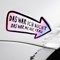 siviwonder Aufkleber Auto Kratzer Frau Wars Holo Folie lustig Hologramm Oilslick Regenbogen Deko Tuning rechts