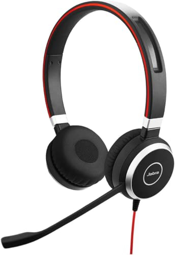 Jabra Evolve 40 Headset für PC, Laptop, Handy, Smartphone, Softphone und Tablet