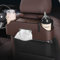 Carodi New Car Rear Seat Organisateur multifonction pour appuie-tête avec porte-gobelet, boîte à mouchoirs, crochet d'appui-tête pour enfants et adultes, accessoires de voyage en voiture (marron)