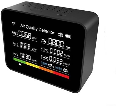 Luftqualitätsmonitor, 13 in 1 Luftqualitätsmonitor Meter für Tuya Smart APP Steuerung Temperatur und Luftfeuchtigkeit Tester für TVOC PM2.5
