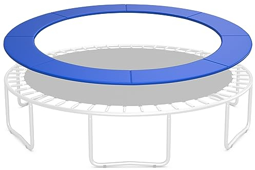 KOMFOTTEU Ø 305 cm Trampolin Randabdeckung, Ersatz-Sicherheitsabdeckung ohne Löcher, UV-beständig Federabdeckung für kleines Gartentrampolin (Blau)