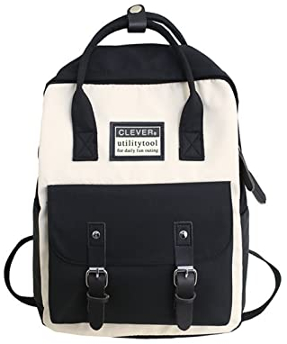 Yoga Backpack With Kawaii Pin Cute Accessories Cute For School Backpack Backpack Teen Backpacks Anime Cat Backpack for Girls (Black, One Size)