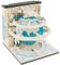Schreibtischkalender, 2024 Kalender 3D Memo Pad Papier 3D dekorativer Kalender Home Office Desktop Dekor Jubiläumsgeschenk (A)