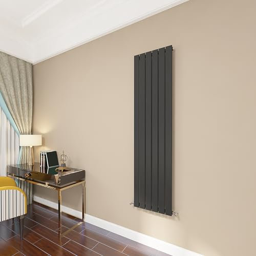 Flat Panel Radiator 1600x408mm Vertical Radiator Black Single Column Horizontal Radiator Modern Designer Central Heating Radiators