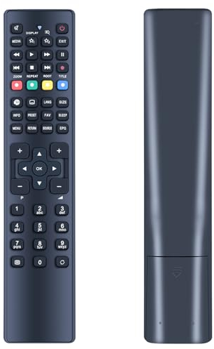 TCNOUMT RC1208 Ersatzfernbedienung für MEDION TV RC1208 MD30297 MD20255 MD20294 MD21080 MD21106 MD30588 MD30814 MD30870 MD31018 P12088 P12120 P16045 P17127 P18031 X17004 RC-1208
