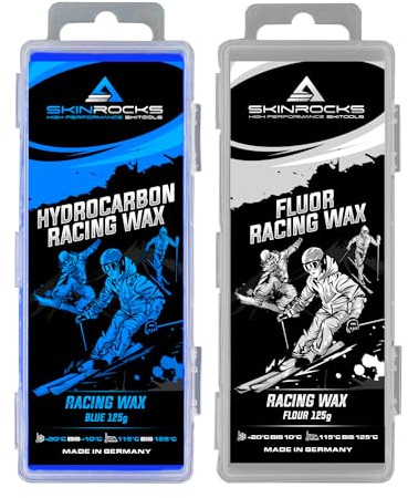 SkinRocks Hydrocarbon Red & Fluor Racing Wachs Mix Ski LL Snowboard Basis Wax