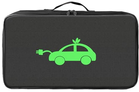 Dickly EV-Kabeltasche, Kabelaufbewahrungs-Organizer, verschleißfest, tragbar, leicht, Kabeltragetasche für Elektrofahrzeuge, Rechteckform