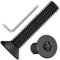 ORTAVA 10 Stück M8 x 40 Senkkopfschrauben Torx, Schrauben Schwarz Senkkopf, Edelstahl A2 V2A, Schwarzes Oxid, Maschinenschrauben mit Torx Schlüssel, für Maschinenausrüstung und Wohnmöbel