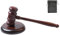 Abiyou Mazo de Madera para Juez, Martillo de Madera con Bloque de Sonido, Mazo de Madera y Bloque de Sonido,Martillo de Madera y Bloque, Ideal para Abogados, Reuniones, Debates, Jueces, Subastas