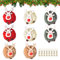 8 Stück Weihnachtsbaum Anhänger, Rentiere Weihnachtsbaum Deko, Elch Deko Filz Holz Weihnachtsdeko, Weihnachtlicher Baumschmuck mit Holzklammern für DIY Weihnachtsdeko, Festtagsfeier