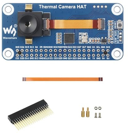 Long-Wave IR Thermal Imaging Camera Module Fits Raspberry Pi 80 x 62 Pixels 90°FOV Available with 40 Pin GPIO Header Shutter-Less Design for Raspberry Pi IR Camera