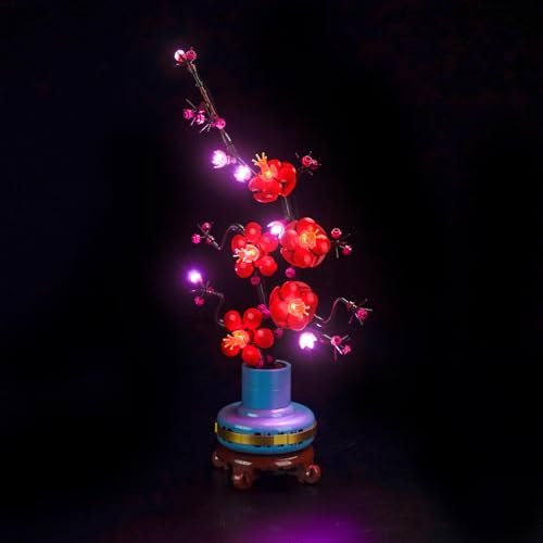 MRTUTOS LED Light Kit Compatible with Lego 10369 Plum Blossom, Modern Lighting Kit for Adults, Enhances Lego 10369 Plant Building Set, USB & Battery Powered