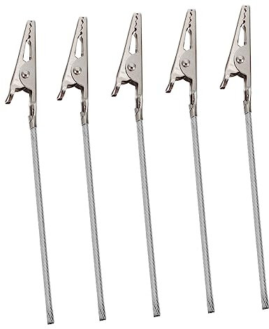 Lurrose 1 20 Pièces Étiquette Pince Crocodile Pince À Ressort À Longue Queue Supports De Clip Mémo Clips Mémo Pinces Pinces À Ressort Grip Pinces Crocodile Électrique Longue Queue Mémo