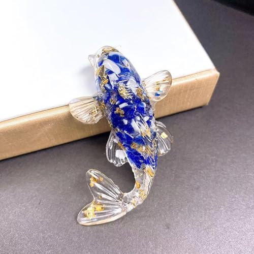 Lastdaytime Künstliche Koi-Fisch-Ornament, natürlich für Kristall-Koi-Fisch-Dekoration, Dekorationen für Schreibtisch, Regal, Armaturenbrett, leicht zu pflegen (19)