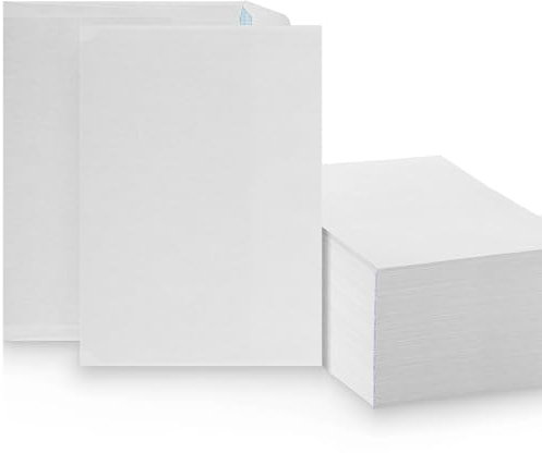 LOGIC PACK Briefumschläge DIN C6 ohne Fenster Selbstklebend - Kuvert C6 Umschläge Weiß - Briefumschlag 114 x 162 mm - Briefkuvert ohne Fenster Versandtaschen C6 - Große Briefhüllen (100 Stück)