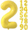 Gelbe Luftballon 40 Zoll Zahlenballon Groß Gelb Luftballon 2 Gelb Geburtstag Ballon Gelbe Folienballon Zahl 2 Helium Ballon 2 Mädchen Jungen Geburtstagsdeko Jubiläum Party Deko