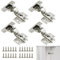 4 Pcs Kitchen Cabinet Hinges,Cabinet Hinges,Kitchen Cupboard Hinge s, for Kitche n Bathroom Bedroom Dining Room